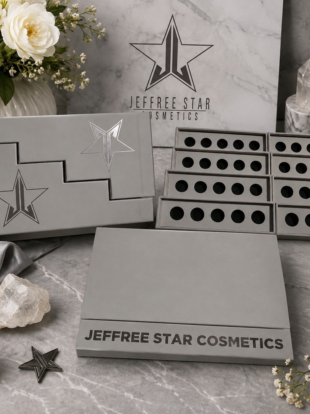 Makeup Organizer Lipgloss Holder Jeffree Star Cosmetics 40 Slot  Display - GRAY